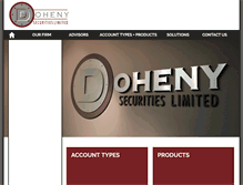 Tablet Screenshot of dohenysecurities.com